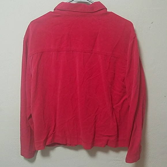 Red button down - Picture 3 of 3